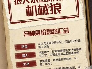 狼人游戏之盗贼技能解析：神秘潜行与精准偷袭之道