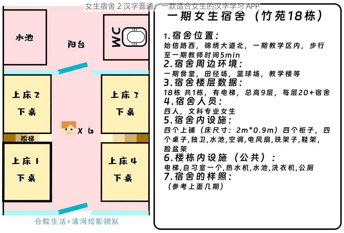 女生宿舍 2 汉字晋通：一款适合女生的汉字学习 APP