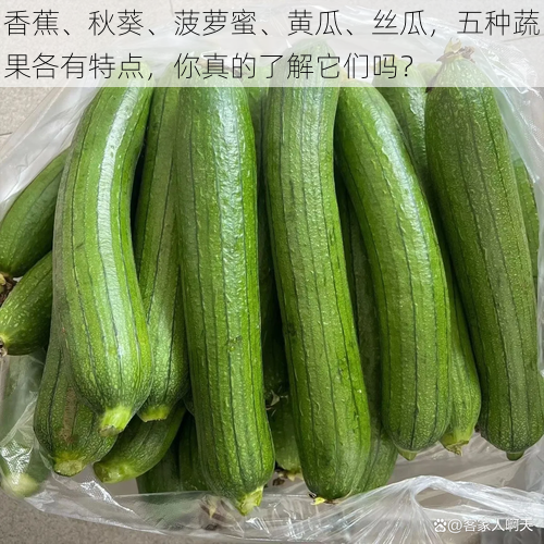 香蕉、秋葵、菠萝蜜、黄瓜、丝瓜，五种蔬果各有特点，你真的了解它们吗？