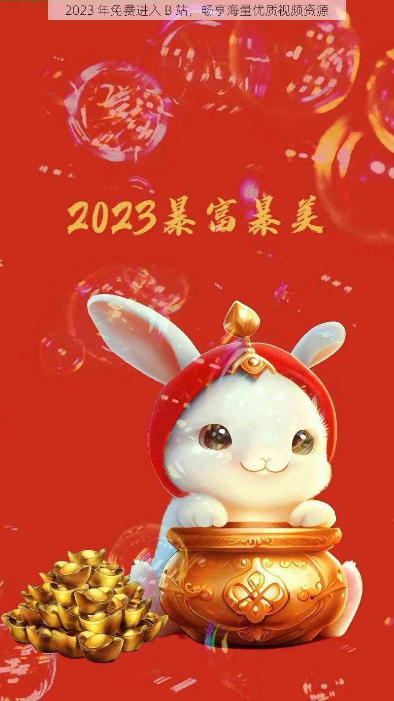 2023 年免费进入 B 站，畅享海量优质视频资源