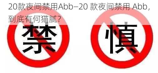 20款夜间禁用Abb—20 款夜间禁用 Abb，到底有何猫腻？