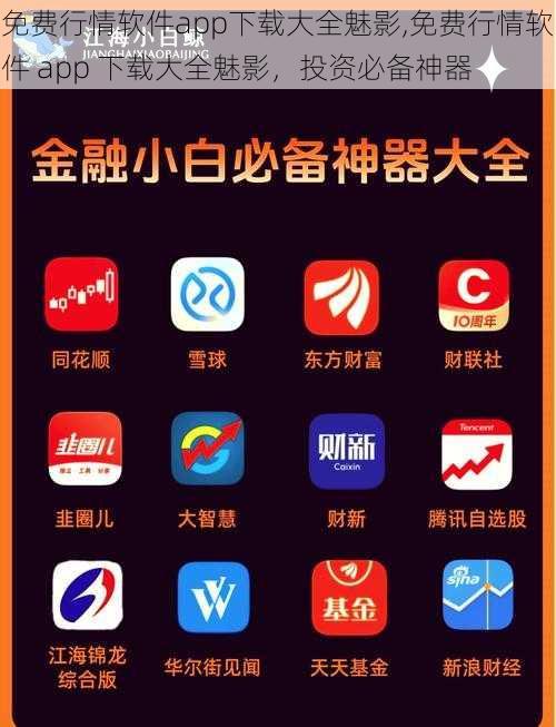 免费行情软件app下载大全魅影,免费行情软件 app 下载大全魅影，投资必备神器