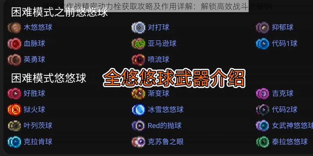 球球大作战精密动力栓获取攻略及作用详解：解锁高效战斗之秘钥