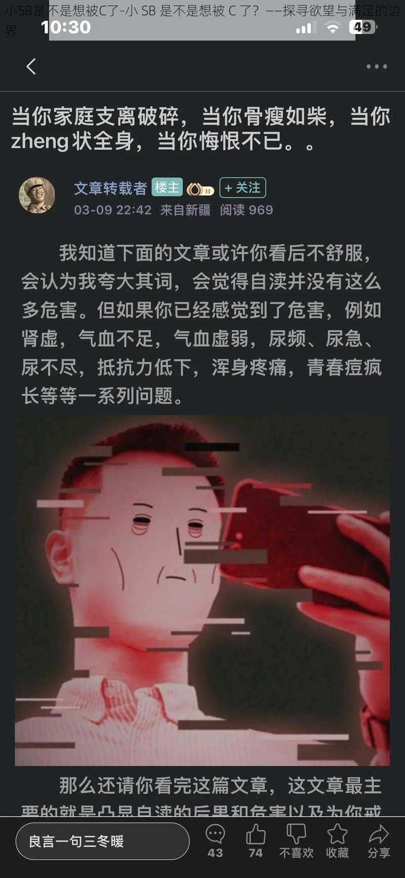 小SB是不是想被C了-小 SB 是不是想被 C 了？——探寻欲望与满足的边界