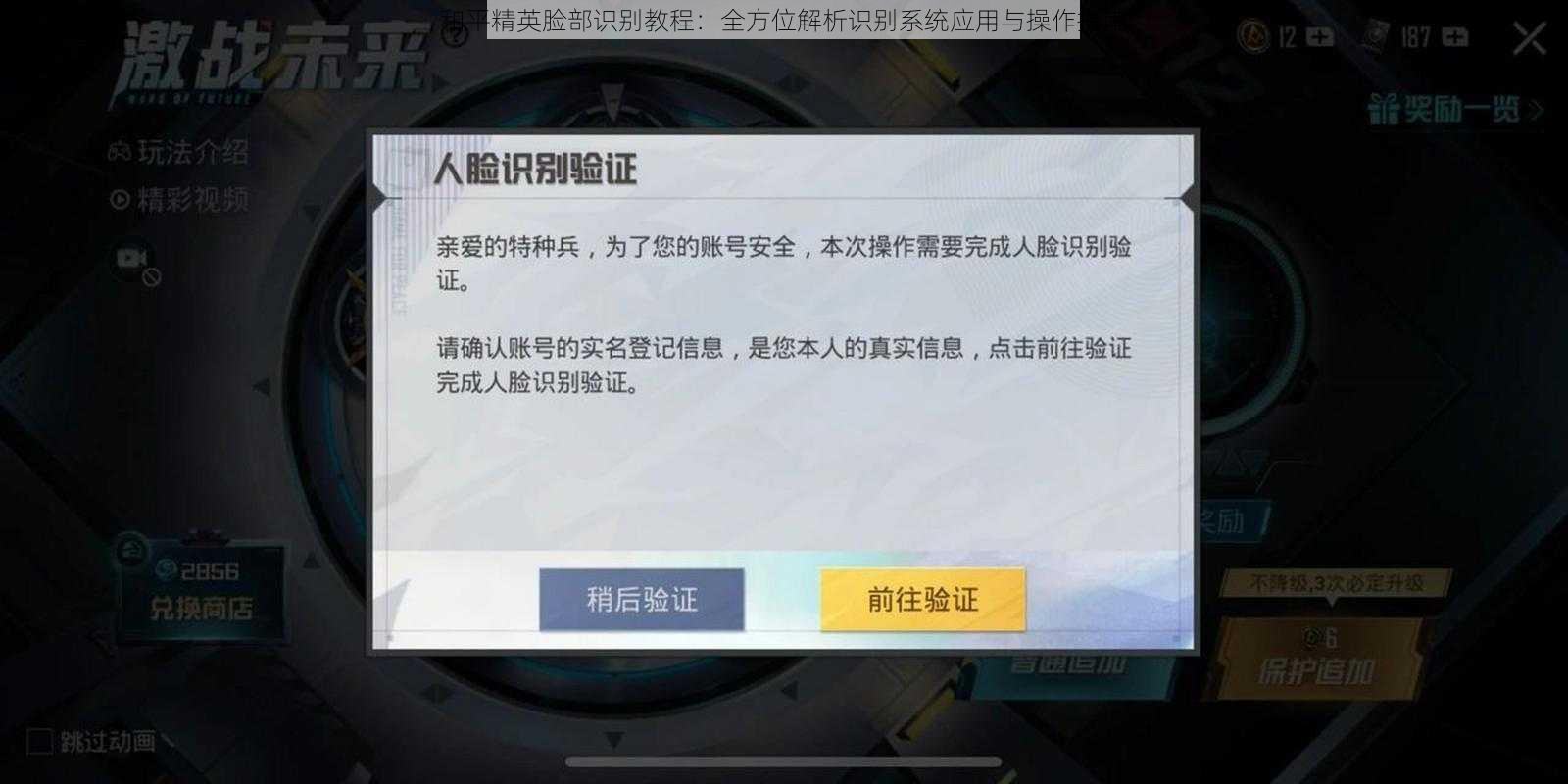 和平精英脸部识别教程：全方位解析识别系统应用与操作指南