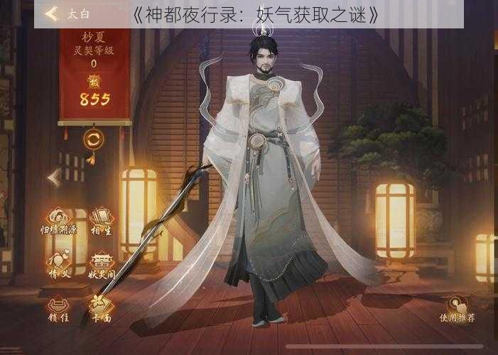 《神都夜行录：妖气获取之谜》