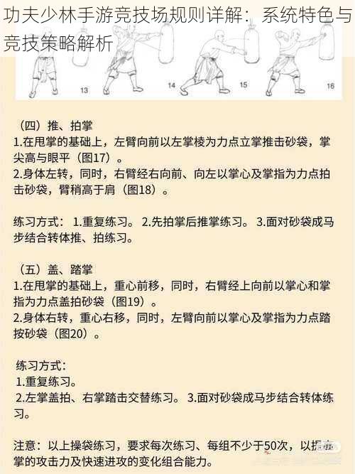 功夫少林手游竞技场规则详解：系统特色与竞技策略解析