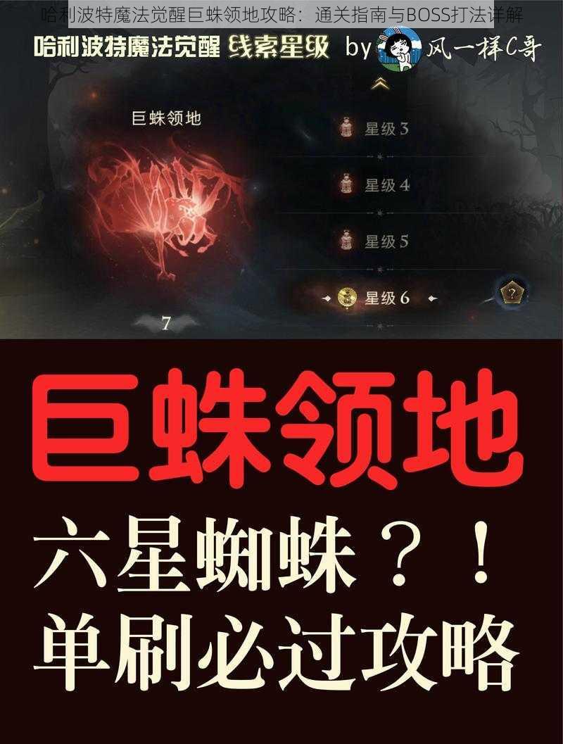 哈利波特魔法觉醒巨蛛领地攻略：通关指南与BOSS打法详解